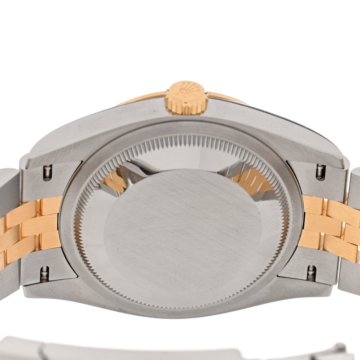 Rolex Stainless Steel 18K Yellow Gold 36mm Datejust Watch Slate 126233