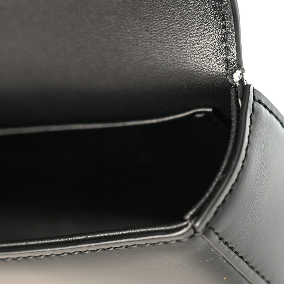 Celine Shiny Calfskin Triomphe Chain Shoulder Bag Black 1986036