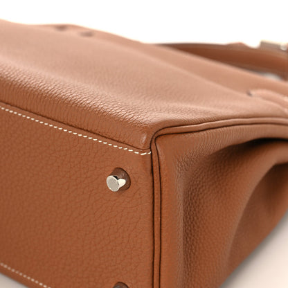 Hermes Togo 28cm Kelly Retourne Bag Gold