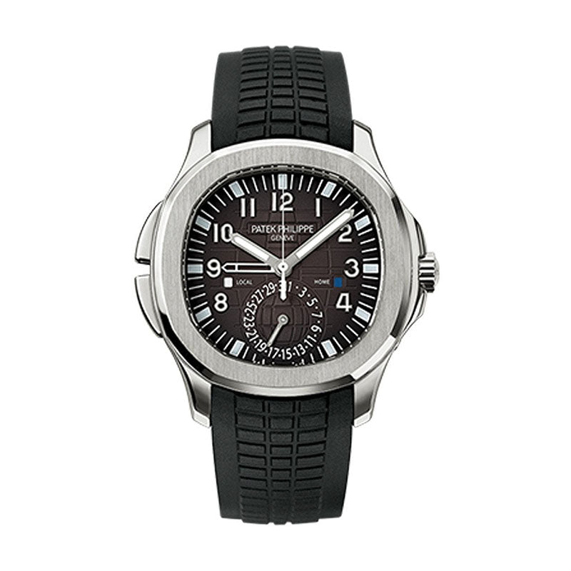 P. Philippe Aquanaut Dual Time Black Dial Automatic Men's Watch 5164A-001