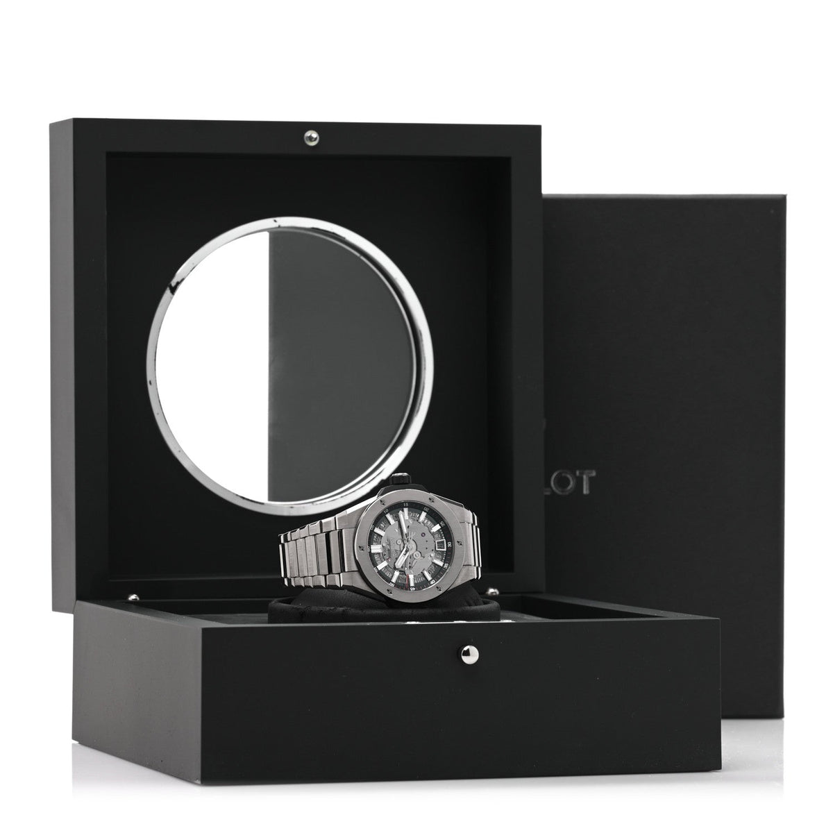 Hublot Titanium 40mm Big Bang Integrated Time Only Watch Silver 456.NX.0170.NX