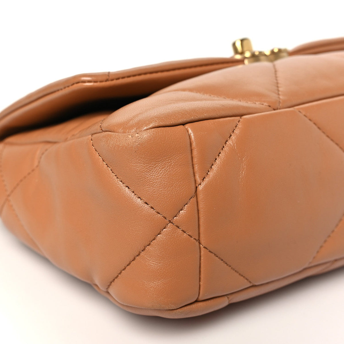 Chanel Lambskin Quilted Medium 19 Flap Brown