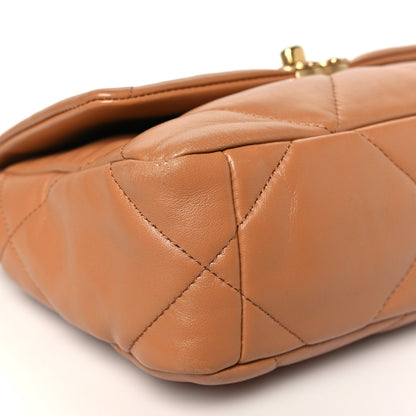 Chanel Lambskin Quilted Medium 19 Flap Brown