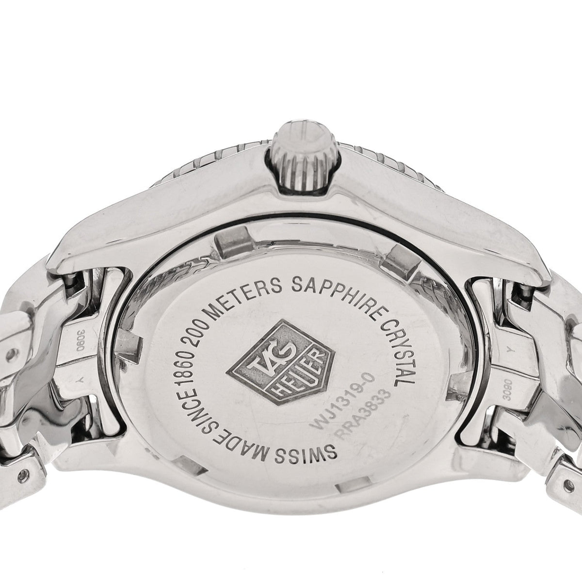 Tag Heuer Stainless Steel Diamond Mother of Pearl 27mm Link Quartz Watch WJ1319