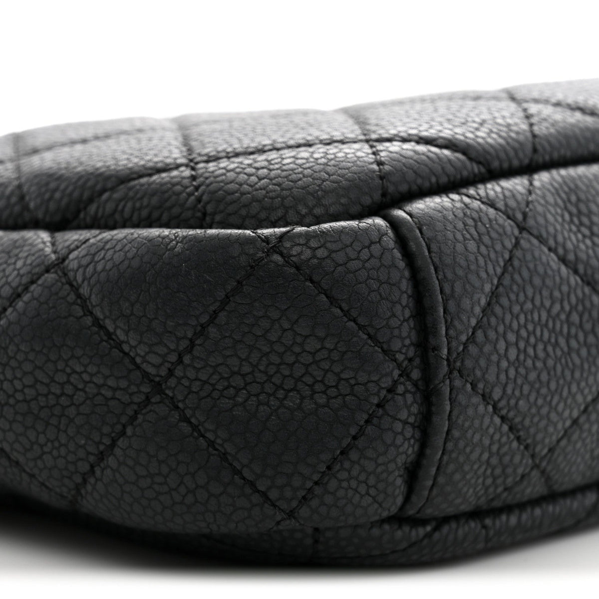 Chanel Iridescent Caviar Quilted Small Coco Tassel Camera Case Black