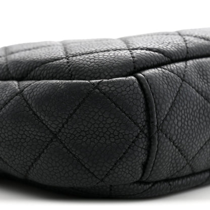 Chanel Iridescent Caviar Quilted Small Coco Tassel Camera Case Black
