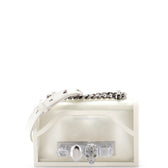 Jewelled Flap Satchel PVC Small
