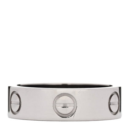 Cartier 18K White Gold 5.5mm LOVE Ring