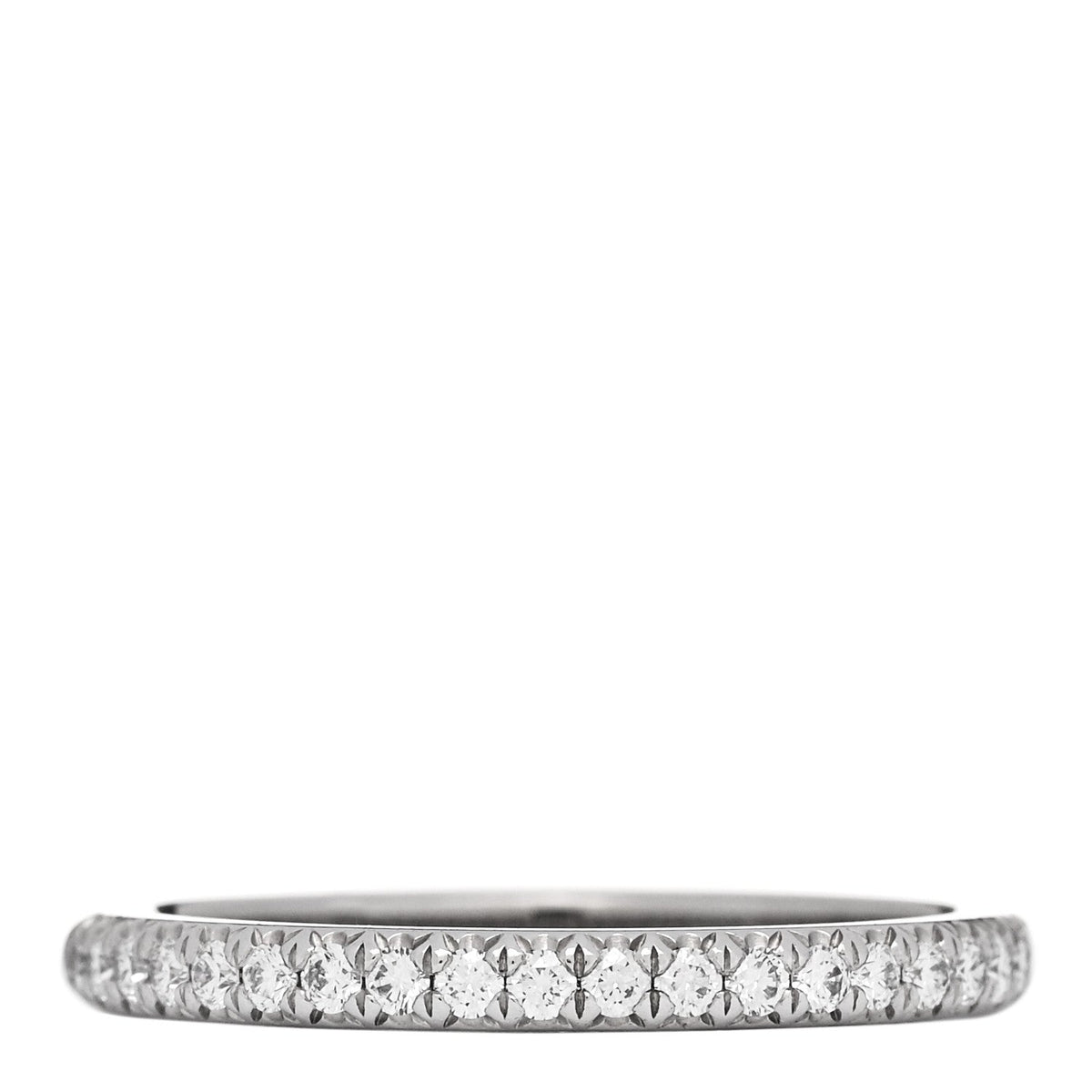 Tiffany Platinum Diamond Grace Half Circle Wedding Band Ring