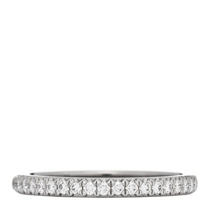 Tiffany Platinum Diamond Grace Half Circle Wedding Band Ring