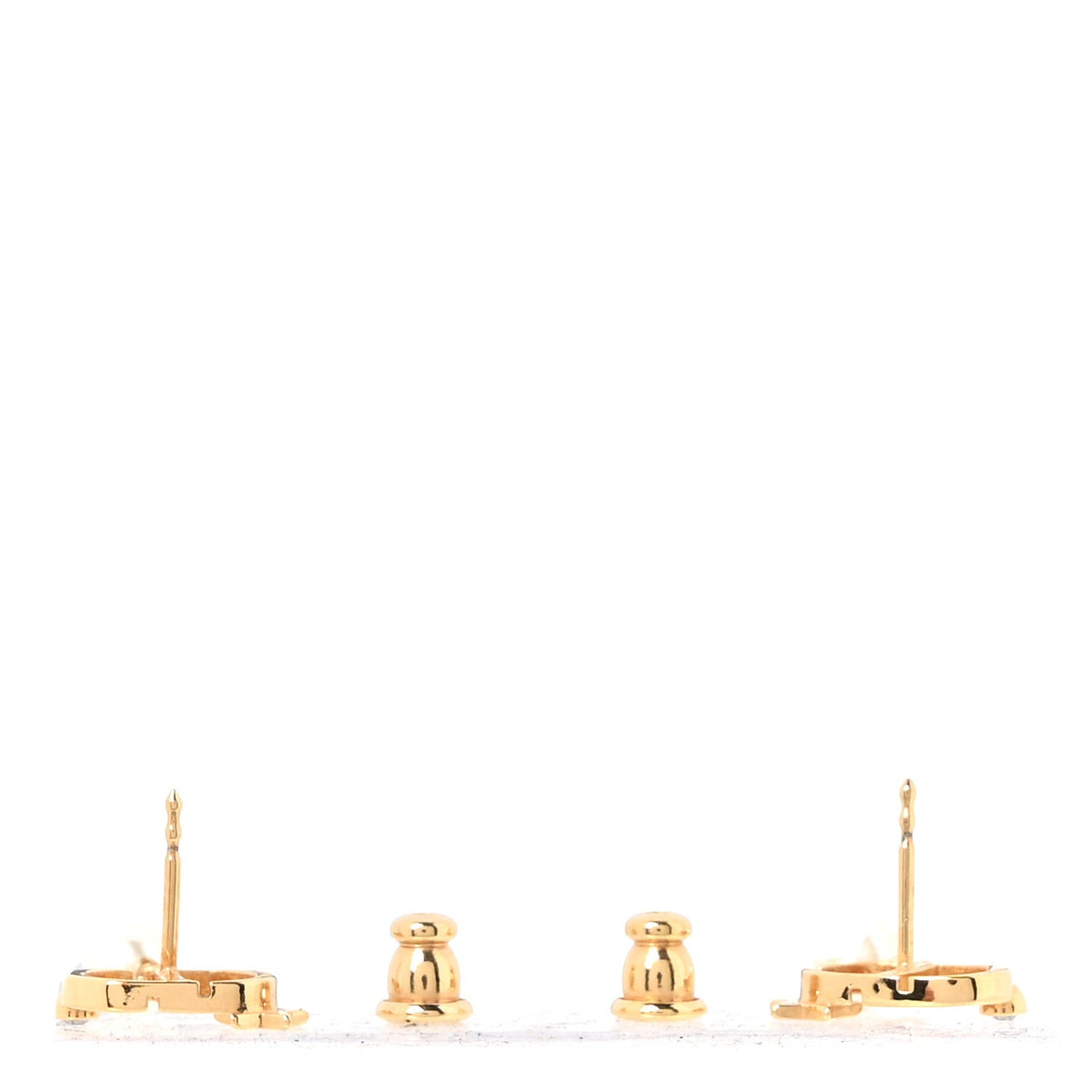 Christian Dior Pearl Petit CD Earrings Gold