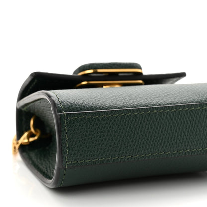 Valentino Garavani Calfskin Micro VSling Top Handle Shoulder Bag Green