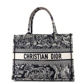 Book Tote Embroidered Canvas Medium