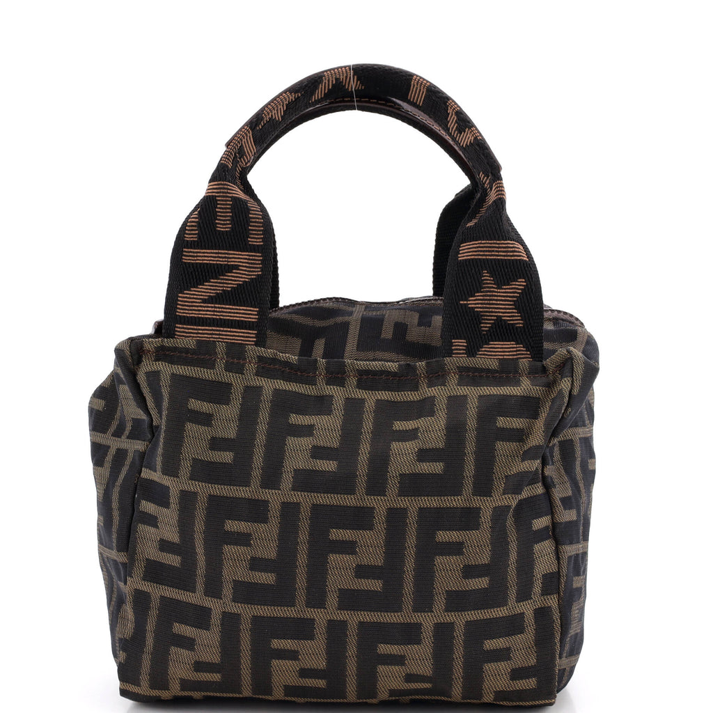 Vintage 1925 Cosmetic Tote Zucca Canvas Mini
