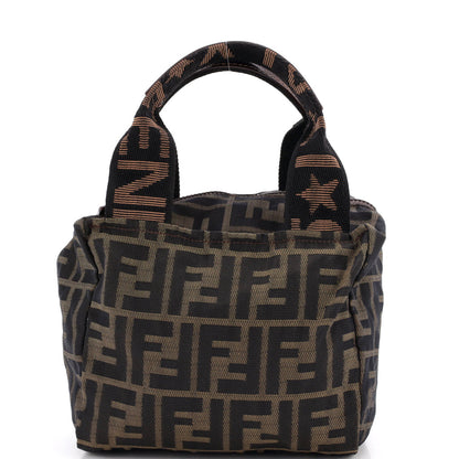 Vintage 1925 Cosmetic Tote Zucca Canvas Mini