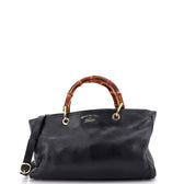 Bamboo Shopper Tote Leather Medium