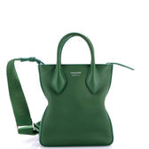 Vertical Fold Side Star Tote Leather Mini