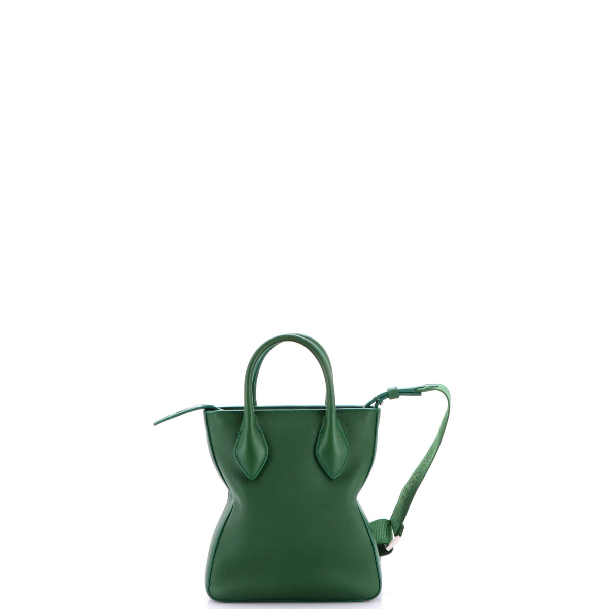 Vertical Fold Side Star Tote Leather Mini