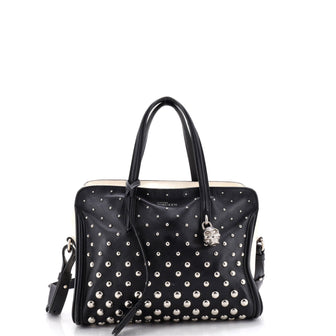 Padlock Zip Around Tote Studded Leather Small