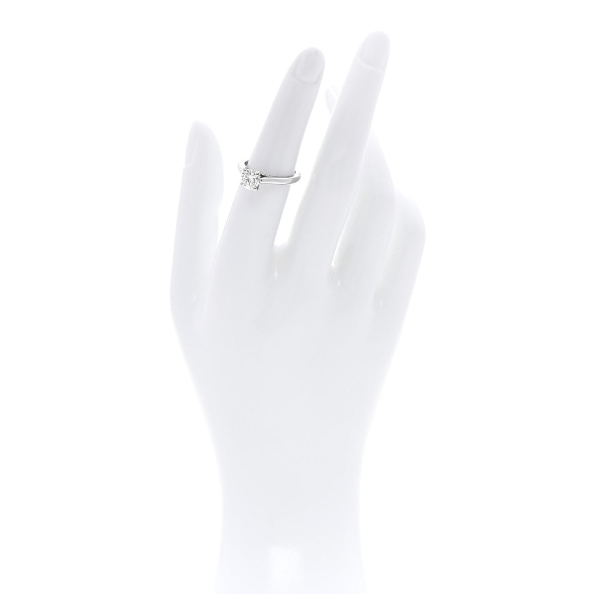 Cartier Platinum Diamond 1.05ct 1895 Solitaire Engagement Ring 51 5.75