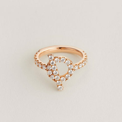 18K Gold Diamond Hermes Finesse Ring
