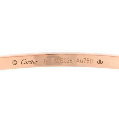 Cartier 18K Pink Gold Small LOVE Bracelet 17