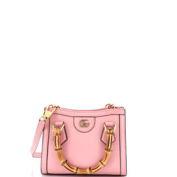 Diana NM Bamboo Handle Tote Leather Mini