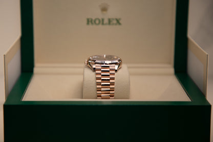 Rolex Oyster 40 mm Chocolate 18k Everose Gold 228235-0053