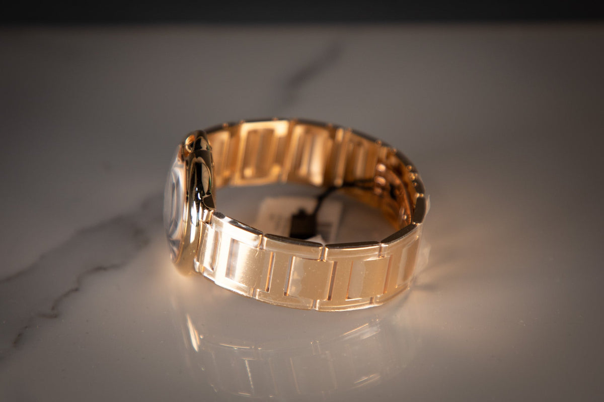 Cartier Ballon Bleu 36 mm Yellow Gold Silver Dial Bracelet WGBB0046
