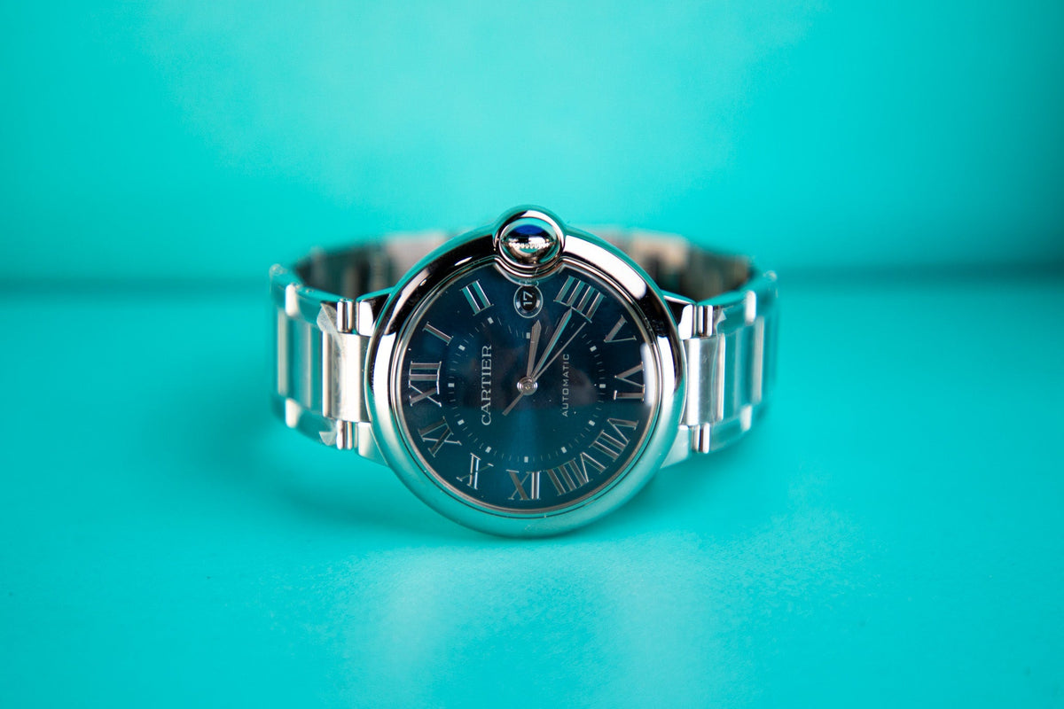 Cartier Ballon Bleu 40 mm Steel Blue Dial Bracelet WSBB0061