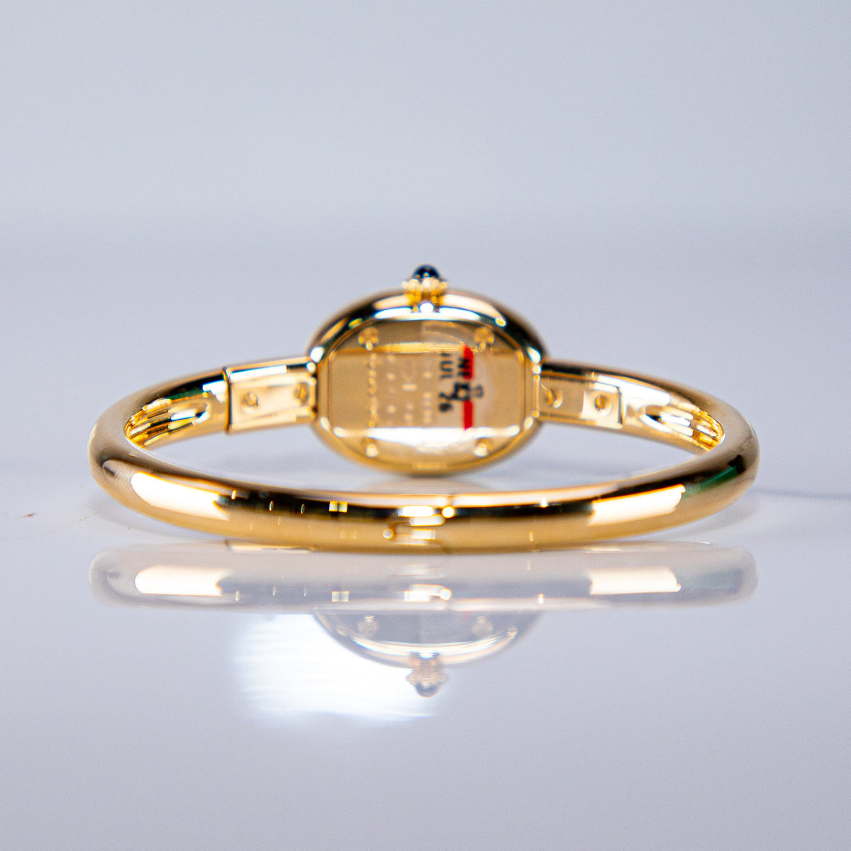 Cartier Baignoire Mini Yellow Gold Silver Dial Bracelet WGBA0044