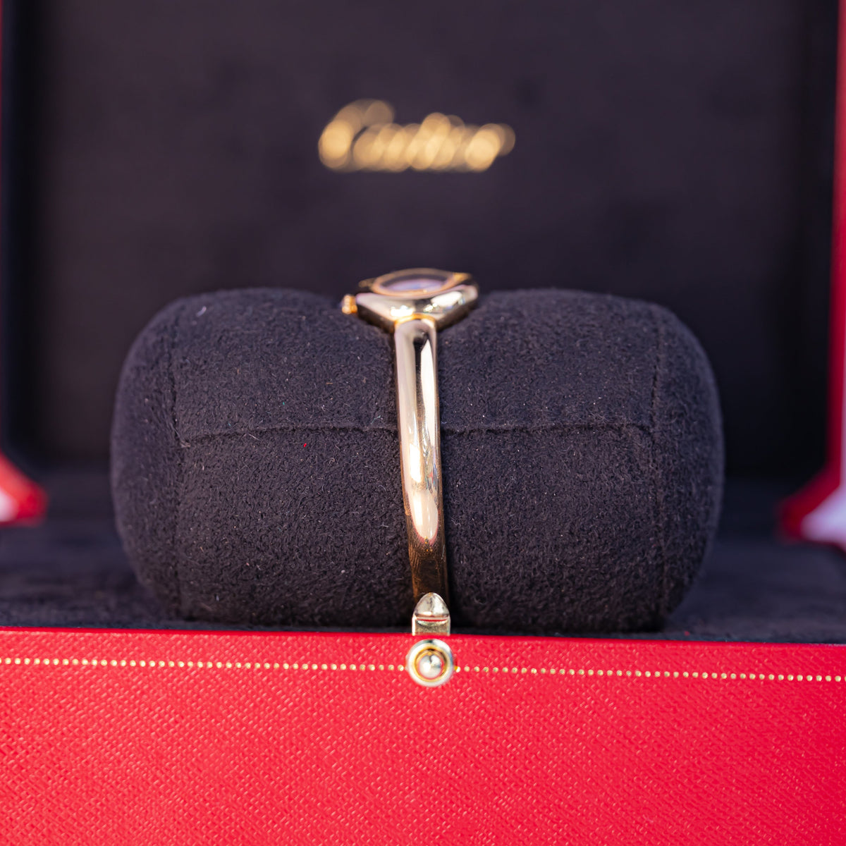 Cartier Baignoire Mini Yellow Gold Silver Dial Bracelet WGBA0045