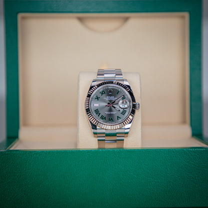Rolex Datejust 41 mm Slate Oystersteel White Gold Oyster 126334-0021