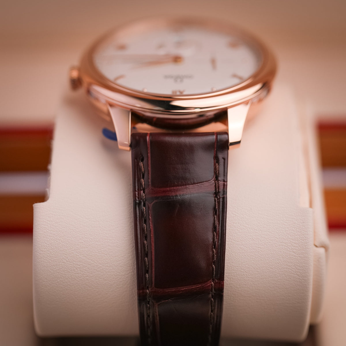 Omega De Ville Prestige 41 mm Rose Gold Silver Dial Strap 434.53.41.21.02.001