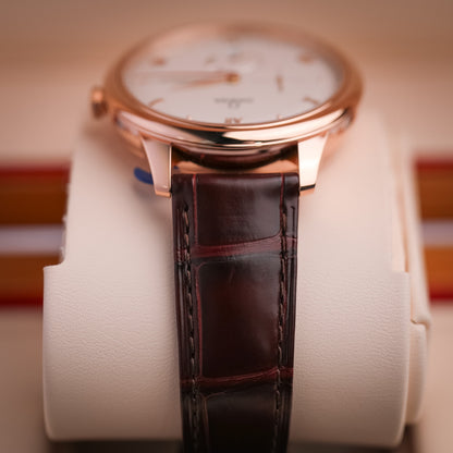 Omega De Ville Prestige 41 mm Rose Gold Silver Dial Strap 434.53.41.21.02.001