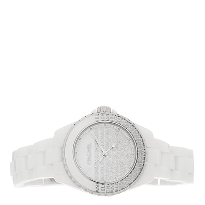 Chanel Stainless Steel Ceramic 33mm J12 Wanted de Chanel Watch White