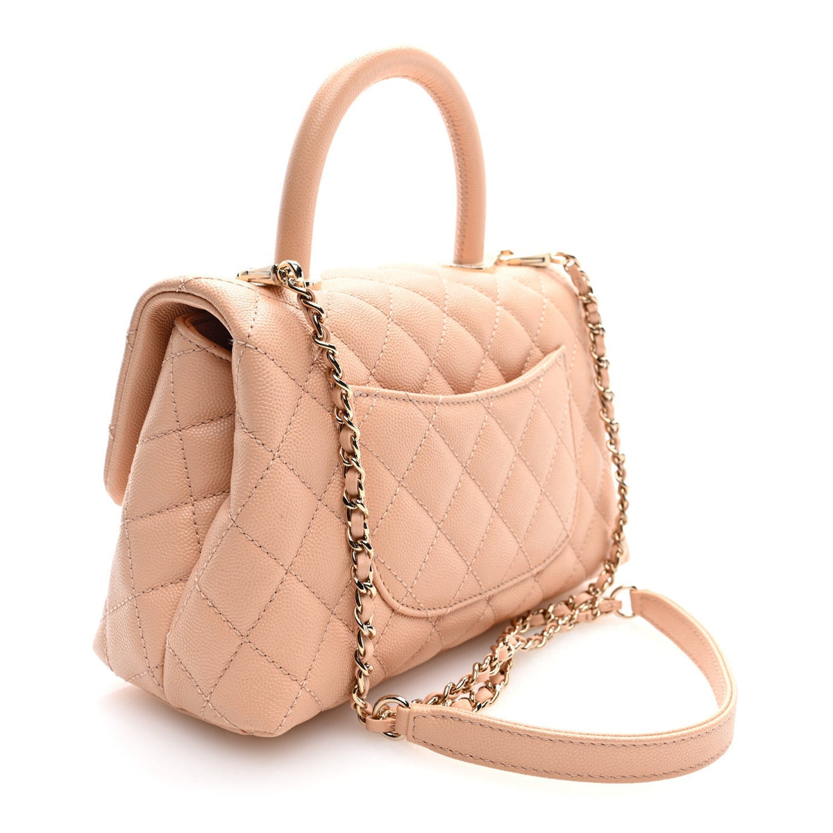 Chanel Caviar Quilted Mini Coco Handle Flap Light Pink 1988537