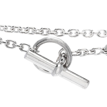 Hermes Sterling Silver Farandole 160 Necklace 157.5cm