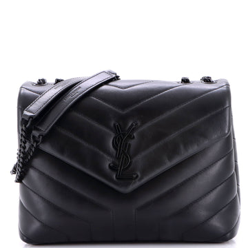 Loulou Shoulder Bag Matelasse Chevron Leather Small