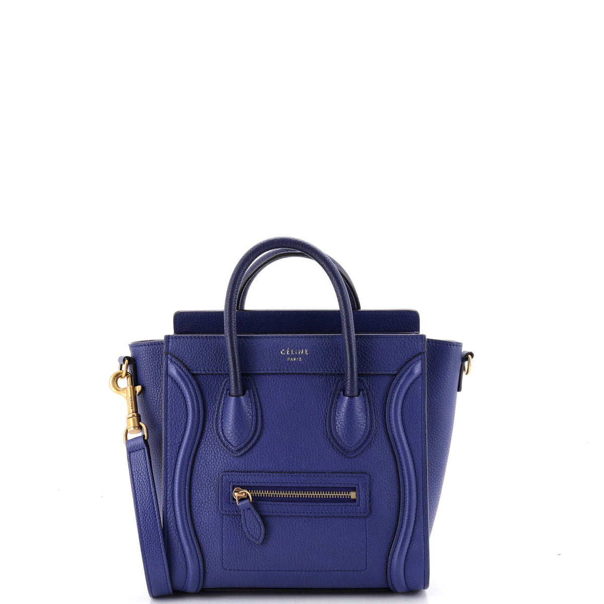 Luggage Bag Grainy Leather Nano