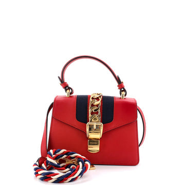 Sylvie Top Handle Bag Leather Mini