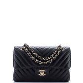 Classic Double Flap Bag Chevron Caviar Small