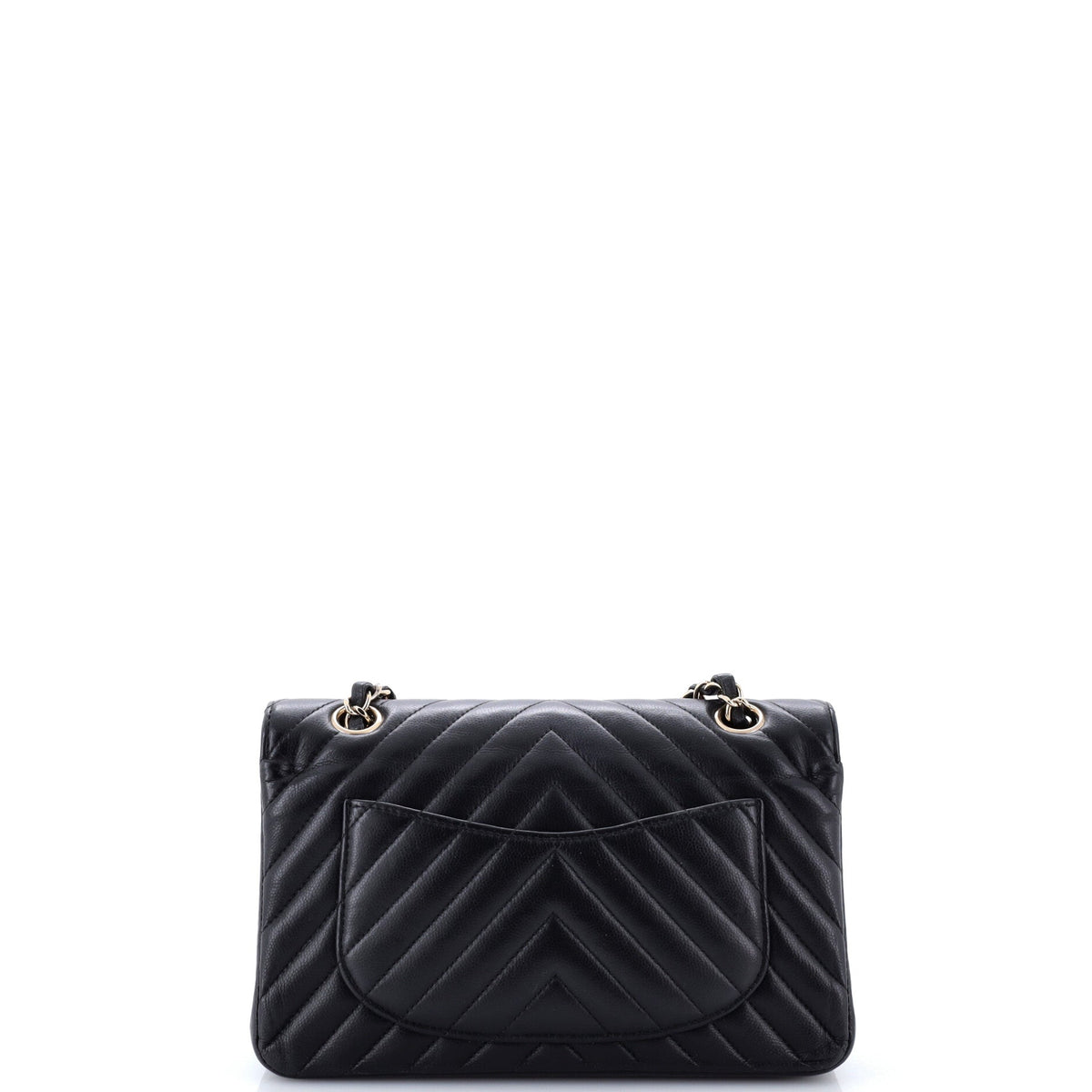 Classic Double Flap Bag Chevron Caviar Small