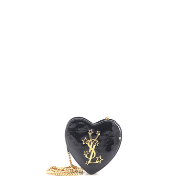 Love Heart Chain Bag Patent Mini