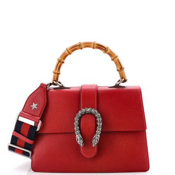 Dionysus Bamboo Top Handle Bag Leather Medium