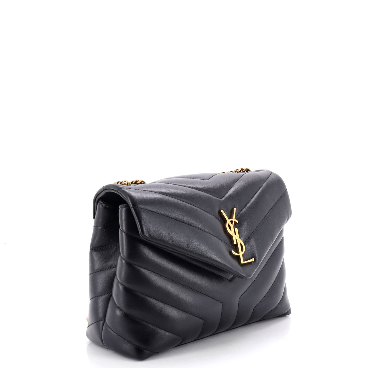 Loulou Shoulder Bag Matelasse Chevron Leather Small