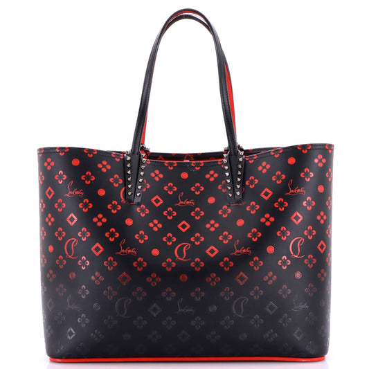 Cabata East West Tote Degrade Monogram Printed Leather Large