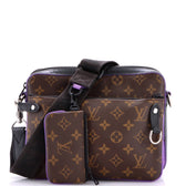 Trio Messenger Bag Macassar Monogram Canvas