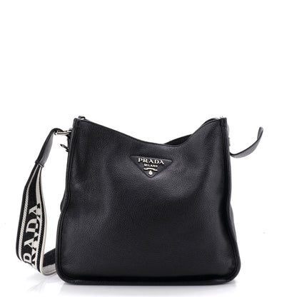 Logo Strap Hobo Leather Medium
