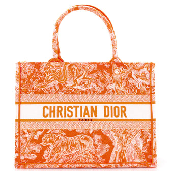 Book Tote Embroidered Canvas Medium